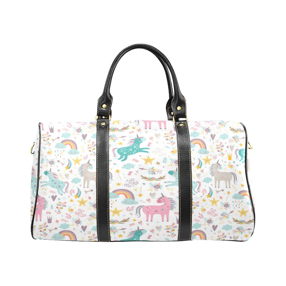 Colorful unicorn pattern Travel Bag