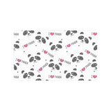 Hand Drawn faces of pandas pattern Doormat