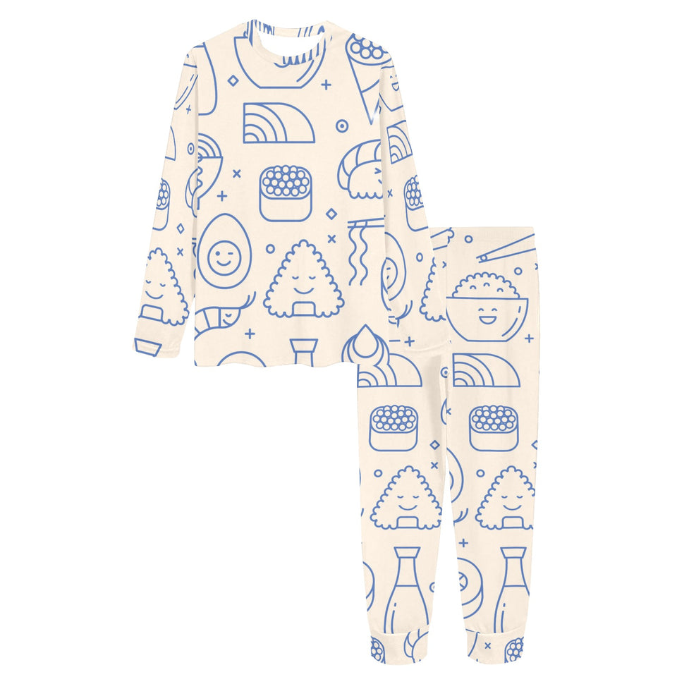 Cute sushi icon pattern Women's All Over Print Pajama Set