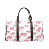 Pink lotus waterlily pattern Travel Bag