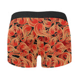 Fire flame pattern Men's All Over Print Boxer Briefs Men's Underwear