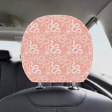 Snake lilies flower pattern Car Headrest Cover