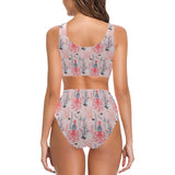 Octopus winter hat garland Fish candy Seaweed Cora Chest Bowknot High Waisted Bikini Swimsuit