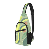 Avocado pattern All Over Print Chest Bag