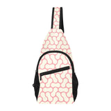 peanuts texture pattern All Over Print Chest Bag