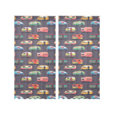 Camper Van Pattern Print Design 02 Gauze Curtain
