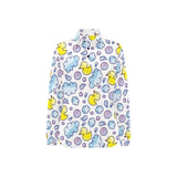 Duck Pattern Print Design 01 Women's Long Sleeve Polo Shirt