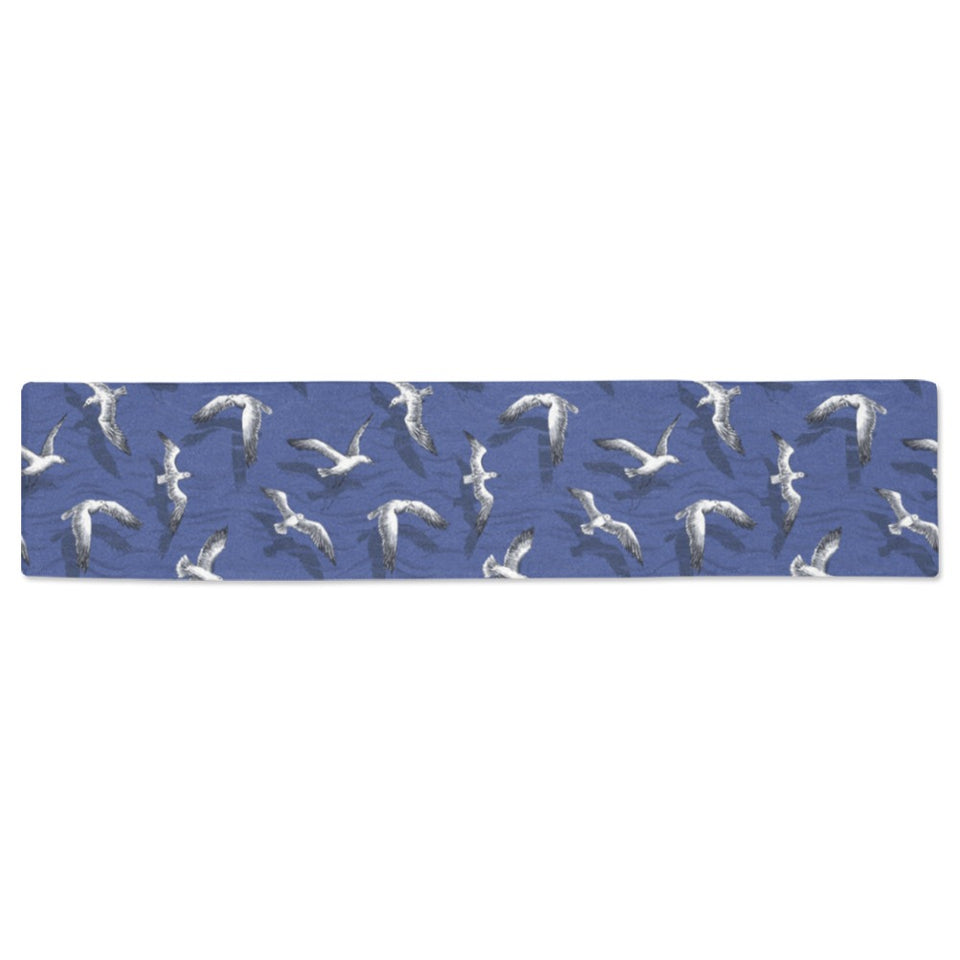 Seagull Pattern Print Design 03 Table Runner