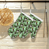 Coconut Pattern Print Design 02 Heat Resistant Oven Mitts