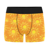Sun orange background Men's All Over Print Boxer Briefs Men's Underwear