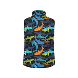 Colorful shark Women's Padded Vest
