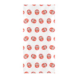 Daruma japanese wooden doll pattern Beach Towel
