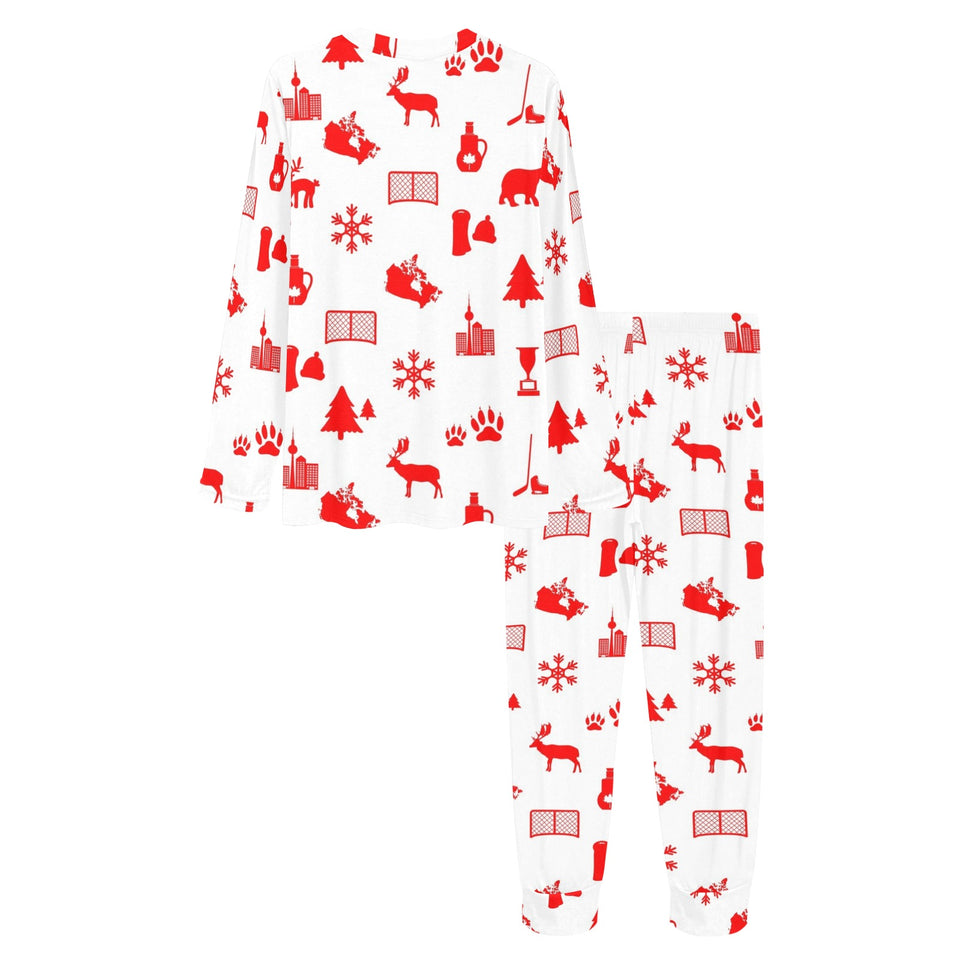 Canada Pattern Print Design 04 Women's All Over Print Pajama Set