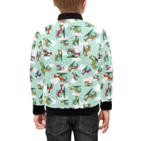 Helicopter design pattern Kids' Boys' Girls' Bomber Jacket
