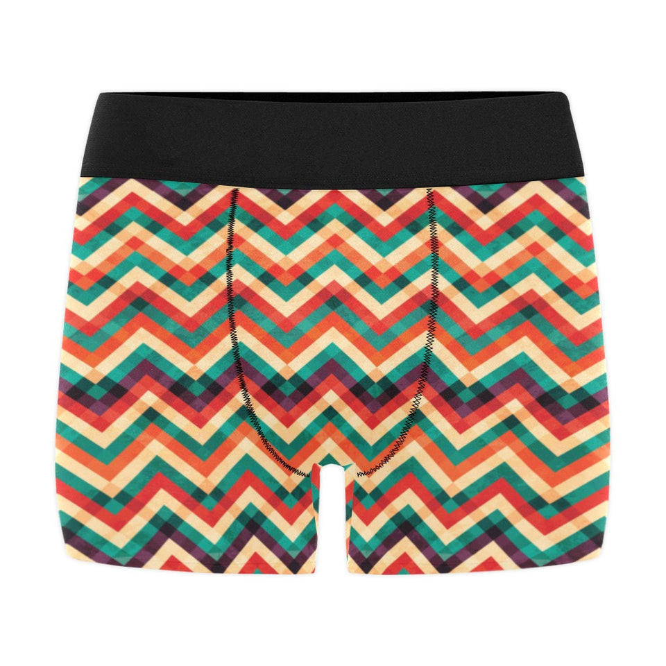 zigzag  chevron colorful pattern Men's All Over Print Boxer Briefs Men's Underwear