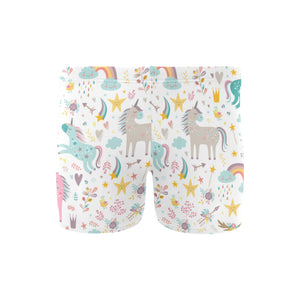 Colorful unicorn pattern Men's Swimming Trunks