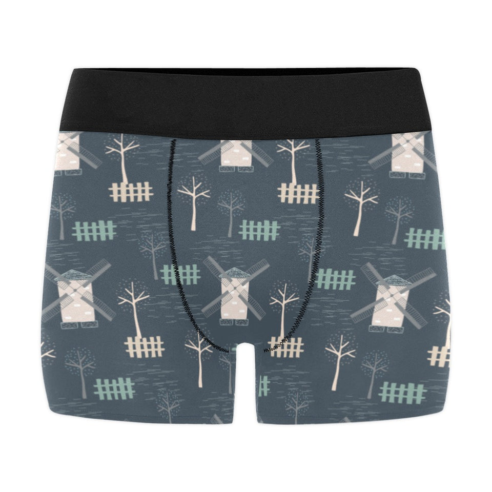 windmill tree pattern Men's All Over Print Boxer Briefs Men's Underwear