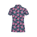 Hibiscus Pattern Print Design 05 Women's All Over Print Polo Shirt
