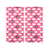 Guinea Pig Pattern Print Design 01 Gauze Curtain