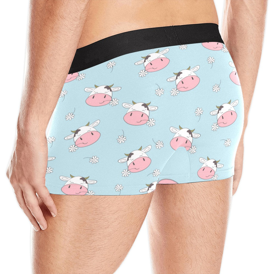 Cute cow flower pattern Men's All Over Print Boxer Briefs Men's Underwear
