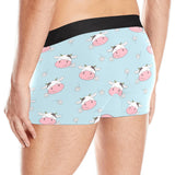 Cute cow flower pattern Men's All Over Print Boxer Briefs Men's Underwear