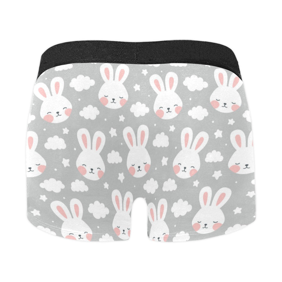 Rabbit cloud Pattern Men's All Over Print Boxer Briefs Men's Underwear