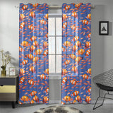Clown Fish Pattern Print Design 04 Gauze Curtain