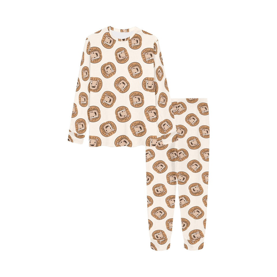Lion Pattern Print Design 01 Kids' Boys' Girls' All Over Print Pajama Set
