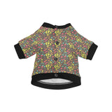 Music Notes Pattern Print Design 05 All Over Print Pet Dog Round Neck Fuzzy Shirt