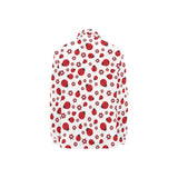 Ladybug Pattern Print Design 04 Women's Long Sleeve Polo Shirt