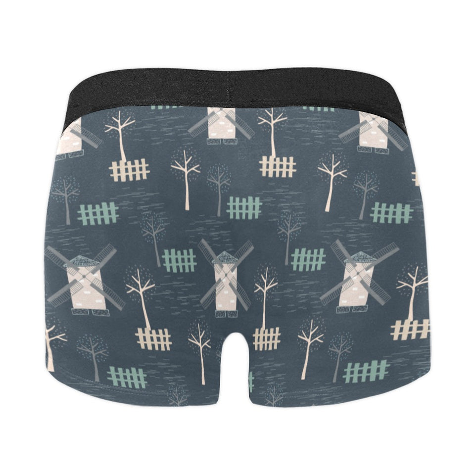windmill tree pattern Men's All Over Print Boxer Briefs Men's Underwear