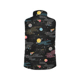 space pattern Women's Padded Vest