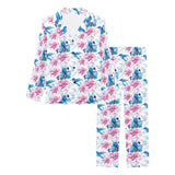 Hummingbird Pattern Print Design 02 Women's Long Pajama Set