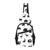 Goat ram pattern All Over Print Chest Bag