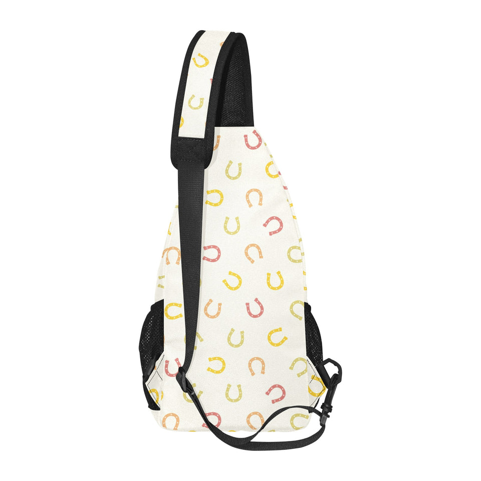 Horseshoes Pattern Print Design 02 All Over Print Chest Bag