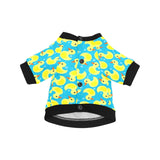 Duck Pattern Print Design 04 All Over Print Pet Dog Round Neck Fuzzy Shirt