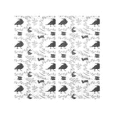 Crows floral wreath rabbit pattern Gauze Curtain