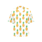 Pineapples pattern Women's All Over Print Hawaiian Shirt
