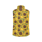 Sunflower pattern Women's Padded Vest