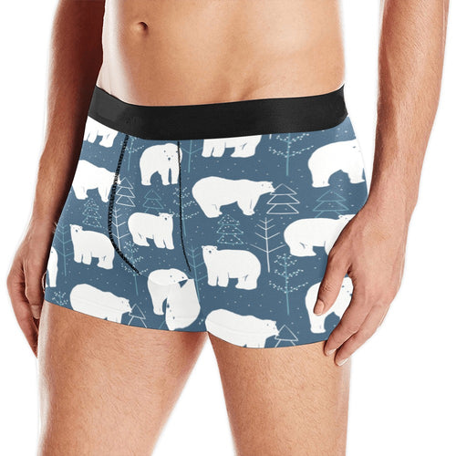 polar bear mother her child pattern Men's All Over Print Boxer Briefs Men's Underwear