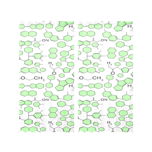 Chemistry Periodic Table Pattern Print Design 03 Gauze Curtain