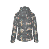 Cute koala pattern Women's Padded Hooded Jacket