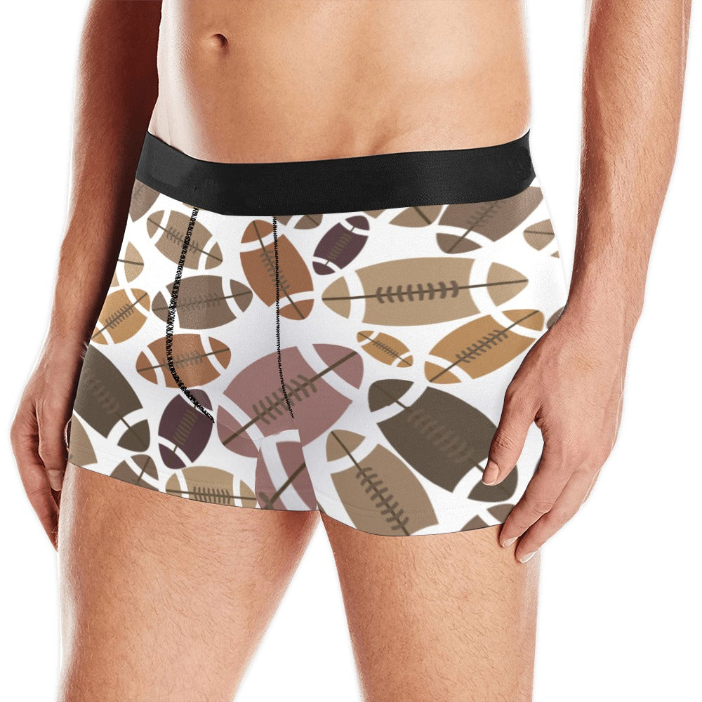 American football ball pattern Men's All Over Print Boxer Briefs Men's Underwear