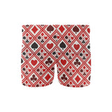 Casino Cards Suits Pattern Print Design 03 Men's Swimming Trunks