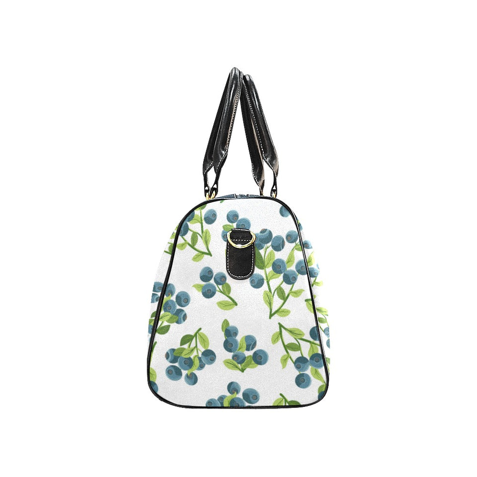 blueberry white background Travel Bag