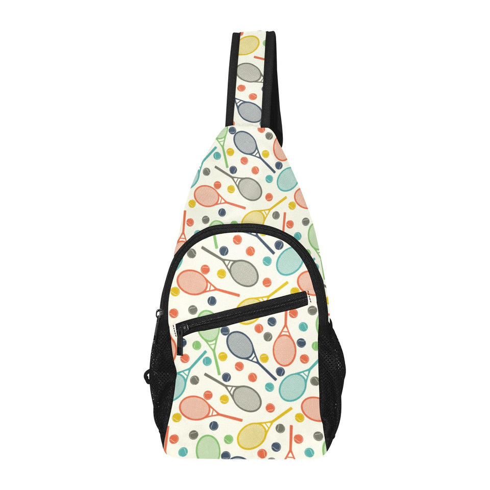 Tennis Pattern Print Design 03 All Over Print Chest Bag