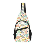 Tennis Pattern Print Design 03 All Over Print Chest Bag
