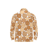 Various cookie pattern Men's Long Sleeve Polo Shirt