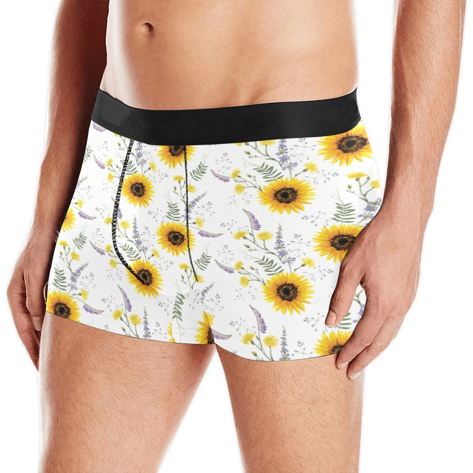 beautiful sunflowers pattern Men's All Over Print Boxer Briefs Men's Underwear