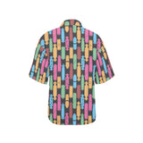 Skate Board Pattern Print Design 02 Women's All Over Print Hawaiian Shirt